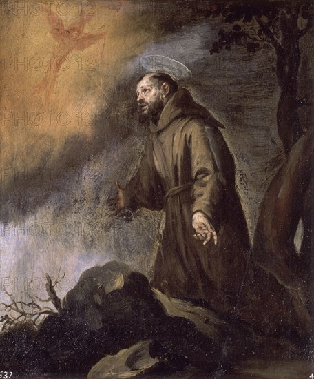 MURILLO BARTOLOME 1618/1682
SAN FRANCISCO RECIBIENDO LOS ESTIGMAS
LONDRES, MUSEO