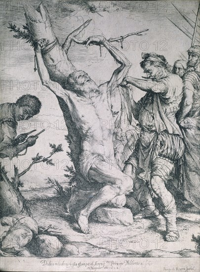 RIVERA JOSE
MARTIRIO DE SANTO ATADO AUN ARBOL
MADRID, CALCOGRAFIA NACIONAL
MADRID

This image