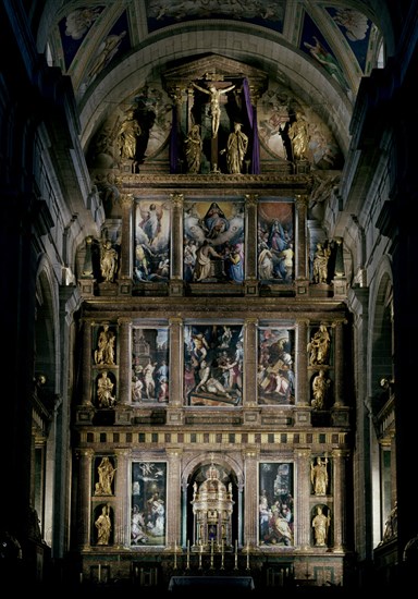 ZUCCARO/TIBALDI
INTERIOR DE LA BASILICA - RETABLO MAYOR DE 4 CUERPOS- REALIZADO ENTRE 1579 Y