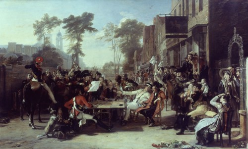 WILKIE DAVID 1785/1841
LOS INVALIDOS DE CHELSEA LEYENDO LA GACETA DE LA BATALLA DE WATERLOO -