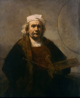 Rembrandt, Autoportrait aux deux cercles