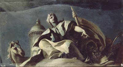 MURA FRANCESCO 1696/1784
ALEGORIA DE EUROPA-1738-37X69-OLEO-LIENZ
MADRID, PALACIO