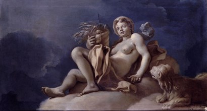 MURA FRANCESCO 1696/1784
ALEGORIA DE AFRICA-1738-37X69 CM-OLEO
MADRID, PALACIO