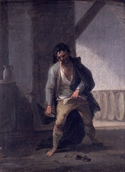 ALENZA LEONARDO 1807/45
EL BORRACHO - S XIX
MADRID, CASON RETIRO
MADRID