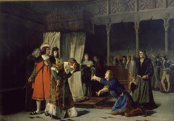 SALA Y FRANCES EMILIO
DESTIERRO DEL PRINCIPE CARLOS DE VIANA
MALAGA, MUSEO BELLAS