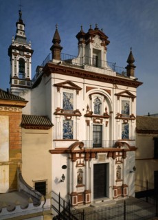 Séville, hôpital de la Charité, façade de l'église