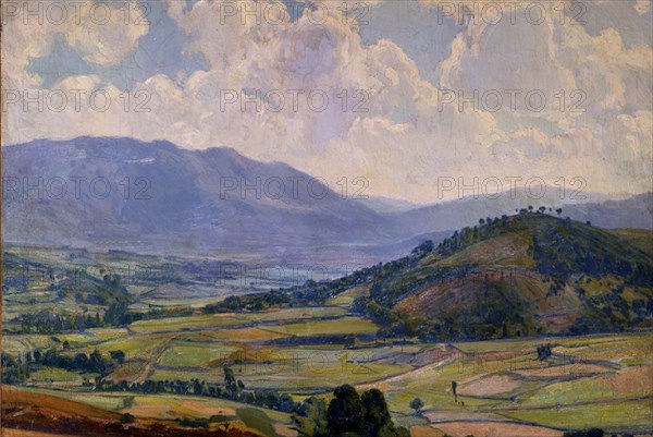 LLORENS FRANCISCO 1874-1948
EL VALLE DE PEIRO-OLEO 71 X 100 CMS-1919
