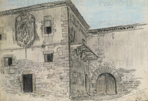 LLORENS FRANCISCO 1874-1948
PALACIO DE LOS CONDES DE ANDRADE EN PUENTEDEUME-22X30CM-1921

This