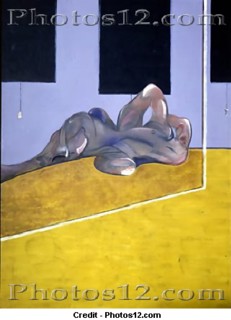 BACON FRANCIS 1909/1992
FIGURA TUMBADA EN EL ESPEJO-OLEO/LIENZO-198,5 X 147,5 CM
BILBAO, MUSEO