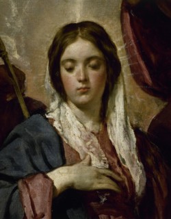 Vélasquez, Couronnement de la Vierge (détail)