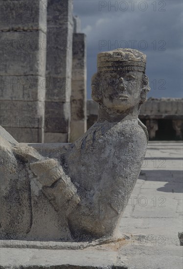ESCULTURA DE CHAC-MOOL-DETALLE
CHICHEN ITZA, TEMPLO DE LOS GUERREROS
MEXICO