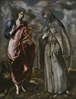 Le Greco (atelier de), Saint Jean l'Evangéliste et Saint François d'Assise