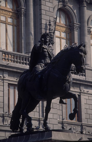 TOLSA MANUEL 1757/1816
ESCULTURA DE CARLOS IV BORBON REY DE ESPAÑA E INDIAS
MEXICO DF,