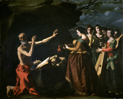 Zurbaran, Chapelle Saint Jérôme - Retable latéral - Tentations de Saint Jérôme