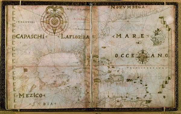 MAPA DEL GOLFO DE MEXICO, LA FLORIDA, CUBA E LAS ISLAS - S XVII - 18x24
MADRID, SERVICIO