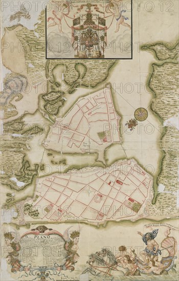 PLANO DE CARTAGENA DE INDIAS-NUEVA GRANADA-COLOMBIA-1730
MADRID, SERVICIO GEOGRAFICO