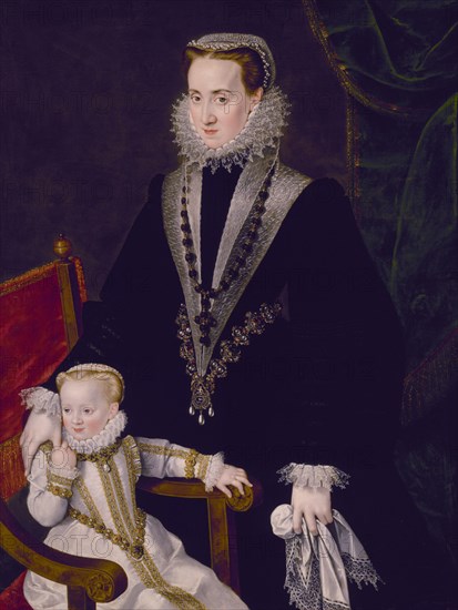 STRAETEN GEORGES VAN
DOÑA MARIA MANRIQUE DE LARA Y PERNSTEIN Y UNA HIJA-1574
PRAGA, GALERIA