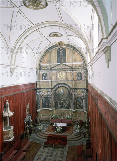 VISTA DE LA CAPILLA Y RETABLO DESDE EL CORO
SALAMANCA, UNIVERSIDAD-CAPILLA
SALAMANCA

This