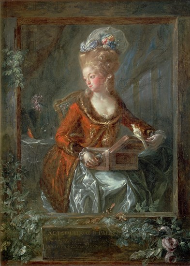 PARET Y ALCAZAR LUIS 1746/1799
MARIA DE LAS NIEVES MICHAELA FOURDINIER-H 1780  C 37x28cm