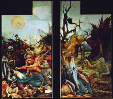 Grünewald, Retable d'Issenheim - Détail - La Tentation de Saint-Antoine