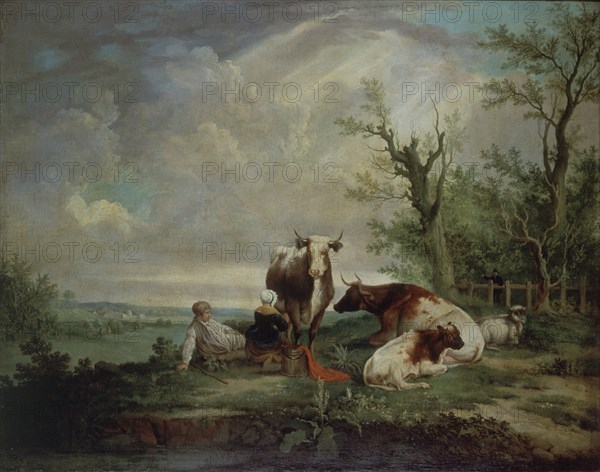ANONIMO SIGLO XIX
PAISAJE CON FIGURAS-ANONIMO S XIX
MADRID, BANCO DE ESPAÑA-COLECCIÓN