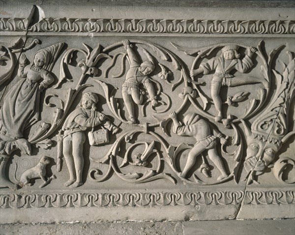 DET DEL PASAMANOS DE LA ESCALERA DE ACCESO A LA GALERIA ALTA
SALAMANCA,