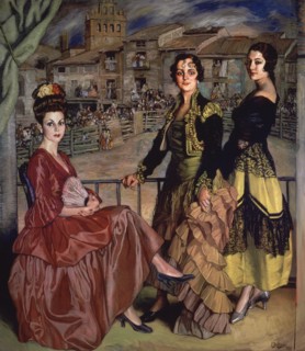 Ignacio Zuloaga (1870-1945)     EL PALCO DE LAS PRESIDENTAS - 1945 - OLEO/LIENZO - 178 X 204 CM.
