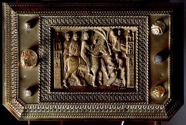 ARQUETA S FELIX-DET ENTRADA EN JERUSALEN-MARFIL-FINES S XI
SAN MILLAN DE LA COGOLLA, MONASTERIO