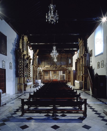 IGLESIA - INTERIOR HACIA LOS PIES - AL FONDO REJA DE CLAUSURA - S XVII
LAGUNA LA, CONVENTO DE