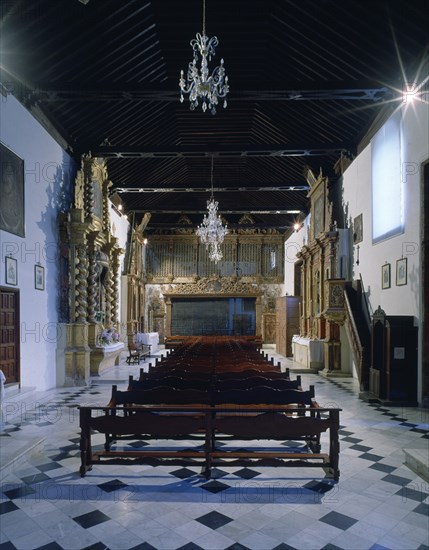 IGLESIA - INTERIOR HACIA LOS PIES - AL FONDO REJA DE CLAUSURA - S XVII
LAGUNA LA, CONVENTO DE