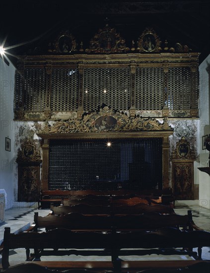 IGLESIA - INTERIOR HACIA LOS PIES - AL FONDO REJA DE CLAUSURA - S XVII
LAGUNA LA, CONVENTO DE