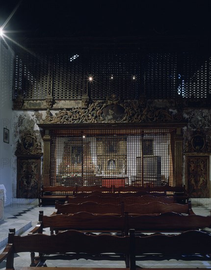 IGLESIA - INTERIOR HACIA LOS PIES - AL FONDO REJA DE CLAUSURA - S XVII
LAGUNA LA, CONVENTO DE