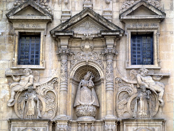 EXTERIOR-DET PORTADA-HORNACINA CON LA VIRGEN DE LA MERCED-
MURCIA, IGLESIA DE LA