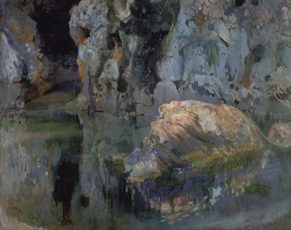 MIR JOAQUIN 1873-1940
LE ROC DE L'ESTANY-1908-
BARCELONA, MUSEO DE ARTE MODERNO
BARCELONA