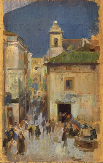 LLORENS FRANCISCO 1874-1948
CASA DE LEONARDO DA VINCI(FLORENCIA)-1903-OLEO/TABLA-16X10CM
MADRID,