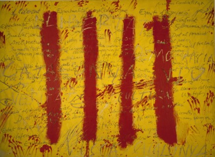 Tàpies, La Senyera - L'Esprit catalan