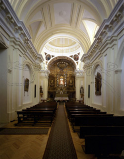 INTERIOR-VISTA DE LA NAVE HACIA LA CABECERA S XVII BARROCA
MOSTOLES, ERMITA NTRA SRA