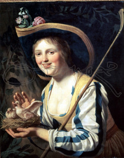 HONTHORST GERARD VAN
JOVEN MANCEBA CON PALOMAS-1652?-LIENZO 80,1X65,4CM-NºINV.6499
UTRECHT, MUSEO