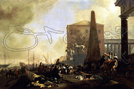 WEENIX JAN BAPTIST
VISTA DE PUERTO ITALIANO-1649-LIENZO 106X158CM-NºINV.10248
UTRECHT, MUSEO