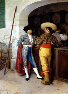 CHAVES J
COMENTANDO LA CORRIDA-60X44CM-
CORDOBA, COLECCION VALVERDE
CORDOBA

This image is not