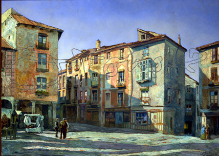ZULOAGA IGNACIO 1870-1945
PLAZA DE AZOGUEJO, SEGOVIA-1915-O/L-75X105 CM
PEDRAZA, COLECCION SUAREZ