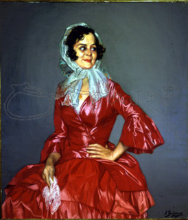 ZULOAGA IGNACIO 1870-1945
ANGUSTIAS DE ROJO-1939-O/L 117X101 CM
MADRID, COLECCION