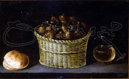 ZULOAGA IGNACIO 1870-1945
BODEGON(CESTA DE MIMBRE CON HIGOS, PAN Y JARRITA CON MIEL)
PEDRAZA,