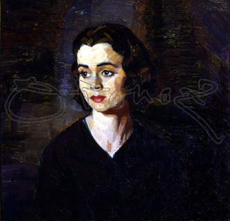 ZULOAGA IGNACIO 1870-1945
(RETRATO DE SEÑORA)
PEDRAZA, COLECCION SUAREZ ZULOAGA
SEGOVIA