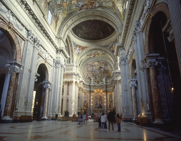 GRASSI ORAZIO
INTERIOR-NAVE PRINCIPAL HACIA EL ALTAR-FINES S XVII
ROMA, IGLESIA DE SAN