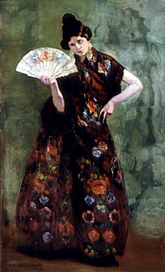 ANGLADA CAMARASA H 1871/1959
"VALENCIANA CON ABANICO"-1908-134.5x107,5 CM
HABANA LA, MUSEO BELLAS