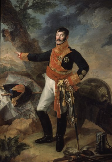 LOPEZ VICENTE 1772/1850
RETRATO DEL GENERAL ALVAREZ DE CASTRO-OLEO LIENZO,225x160,5 CM
HABANA LA,