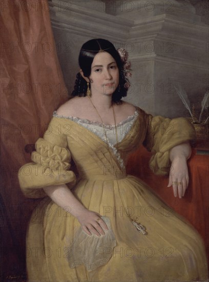 ESQUIVEL ANTONIO MARIA 1806/57
GERTRUDIS GOMEZ DE AVELLANEDA-1840-OLEO LIENZO,125,4x94,6