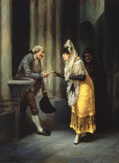 ORTEGO Y VEREDA F 1833-81
ESCENA GALANTE-1872-OLEO TABLA-40,5x32 CM
HABANA LA, MUSEO BELLAS