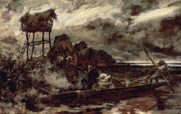 PRADILLA ORTIZ FRANCISCO 1848/1928
TRISTE VIDA-1907-OLEO TABLA-24x37,3 CM
HABANA LA, MUSEO BELLAS